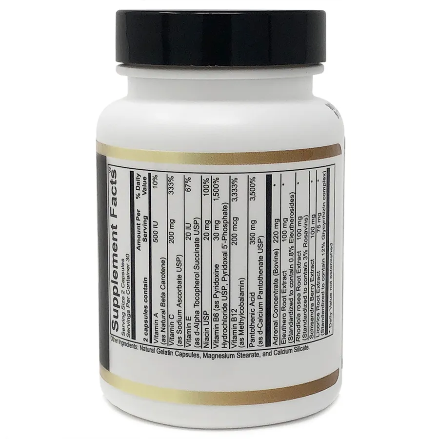 Adrenal-Max Energy, label